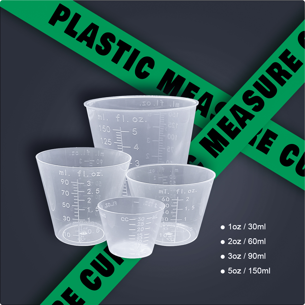disposable epoxy resin mixing cup plastic measuring cup for sale 